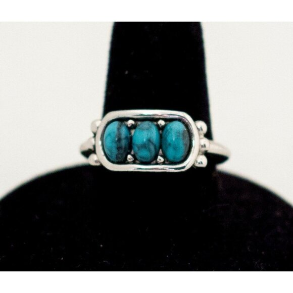 Size 7, Turquoise Ring, Indian Ring, Native Ring, Southwest Ring - Picture 1 of 3